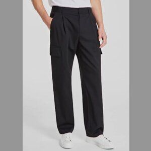 Alfani Men's Refined Cargo Pants Black Size W33x30L